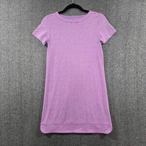 Vineyard Vines Performance Sankaty Stripe‎ Dress Girls L Blue / Red